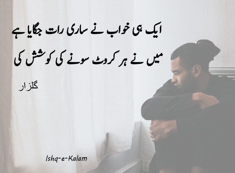 10+ Beautiful Gulzar poetry in urdu 2 line